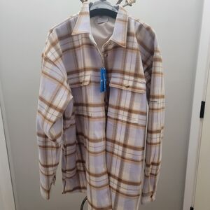 COLUMBIA Women's Jacket in Cream and Brown